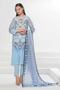 UAE -3 Piece Unstitched Printed Lawn Suit CLP-32310