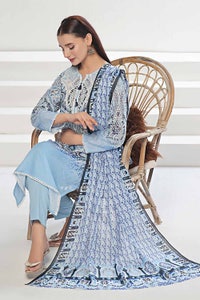 UAE -3 Piece Unstitched Printed Lawn Suit CLP-32310