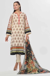 UAE -3 Piece Unstitched Printed Lawn Suit CLP-32324