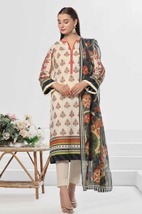 UAE -3 Piece Unstitched Printed Lawn Suit CLP-32324