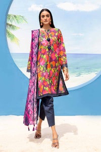 UAE -3 Piece Unstitched Printed Lawn Suit CLP-42018