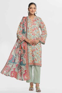 UAE -3 Piece Unstitched Printed Lawn Suit CLP-42085