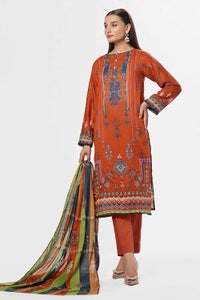 UAE -3 Piece Unstitched Printed Lawn Suit CLP-42092
