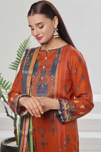UAE -3 Piece Unstitched Printed Lawn Suit CLP-42092