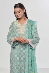 UAE -3 Piece Unstitched Embroidered Lawn Suit CLP-42104