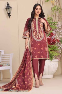 UAE -3 Piece Unstitched Printed Lawn Suit CLP-42129