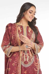 UAE -3 Piece Unstitched Printed Lawn Suit CLP-42129