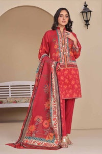 UAE -3 Piece Unstitched Printed Lawn Suit CLP-42130
