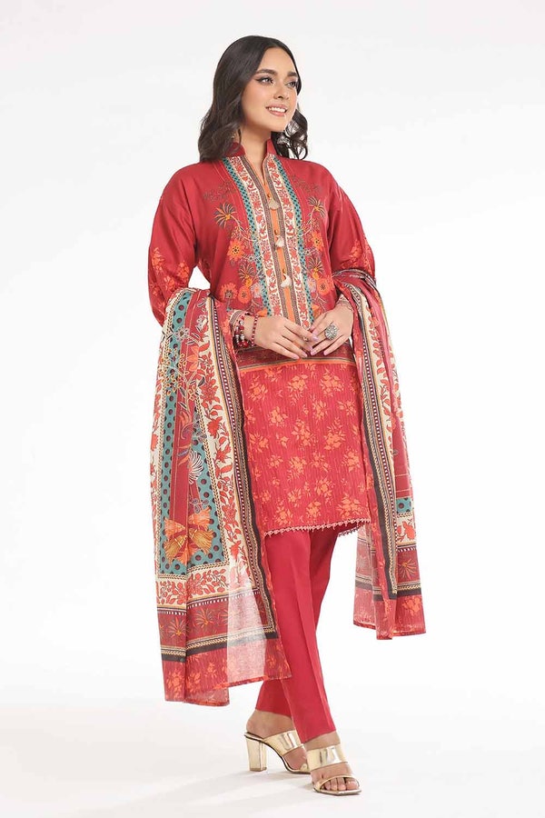 UAE -3 Piece Unstitched Printed Lawn Suit CLP-42130