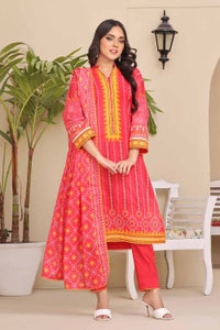 UAE -3 Piece Unstitched Printed Lawn Suit CLP-42134