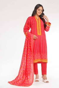 UAE -3 Piece Unstitched Printed Lawn Suit CLP-42134