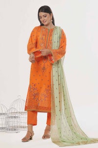 UAE -3 Piece Unstitched Printed Lawn Suit CLP-42168