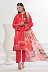 UAE -3 Piece Unstitched Printed Lawn Suit CLP-42176