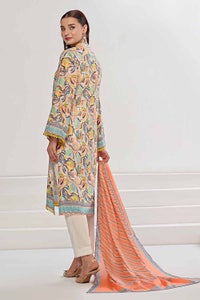 UAE -3 Piece Unstitched Printed Lawn Suit CLP-42192