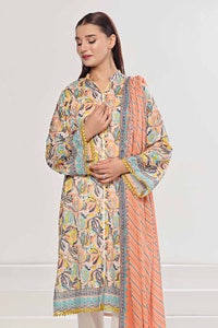 UAE -3 Piece Unstitched Printed Lawn Suit CLP-42192