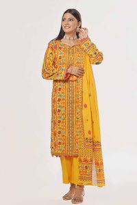 UAE -3 Piece Unstitched Printed Lawn Suit CLP-42197