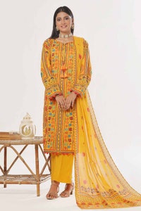 UAE -3 Piece Unstitched Printed Lawn Suit CLP-42197
