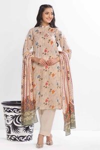 UAE -3 Piece Unstitched Printed Lawn Suit CLP-42199