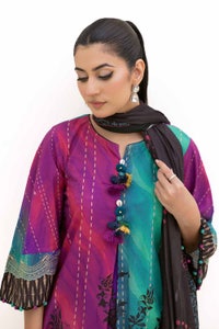 UAE -3 Piece Unstitched Printed Khaddar Suit with Printed Cotton Net Dupatta CN-42003
