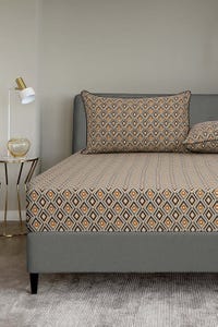 UAE -Coal T-150 Fitted Sheet Set