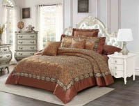 UAE -Cocoa Jacquard Bedspread Set