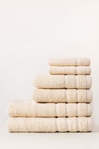 UAE -Cream Combed Towel 6 Pc Set
