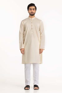 UAE -Cream Embroidered Kurta KR-EMB22-023