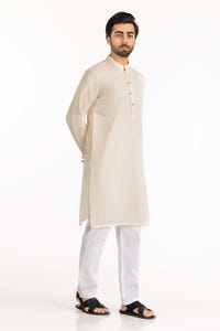 UAE -Cream Embroidered Kurta KR-EMB22-023