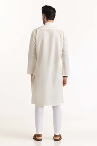 UAE -Cream Embroidered Kurta KR-EMB24-003