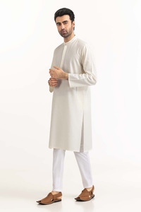 UAE -Cream Embroidered Kurta KR-EMB24-003