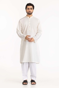 UAE -Cream Embroidered Kurta KR-EMB24-011