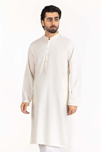 UAE -Cream Embroidered Kurta KR-EMB24-011