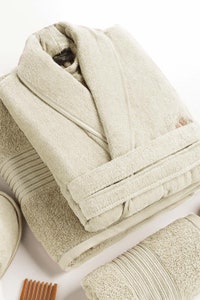 UAE -Cream Velour Bathrobe 23