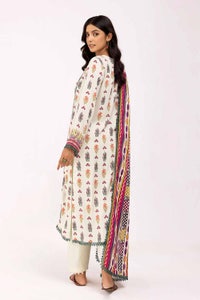 UAE -3 Piece Unstitched Printed Cotail Suit CV-42001