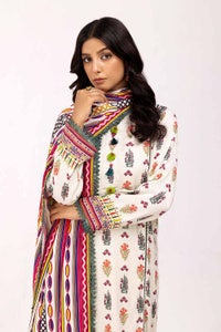 UAE -3 Piece Unstitched Printed Cotail Suit CV-42001