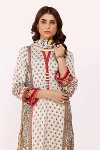 UAE -3 Piece Unstitched Printed Cotail Suit CV-42002