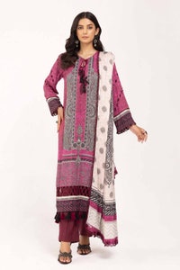 UAE -3 Piece Unstitched Printed Cotail Suit CV-42004