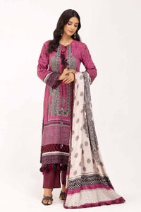 UAE -3 Piece Unstitched Printed Cotail Suit CV-42004