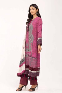 UAE -3 Piece Unstitched Printed Cotail Suit CV-42004