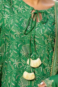 UAE -3 Piece Unstitched Embroidered Cotail Suit with Embroidered Cotail Dupatta CV-42007