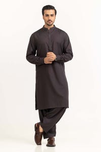 UAE -Maroon Embroidered Kurta KR-EMB23-022