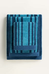 UAE -Denim Stripe Yarn Dyed Towel