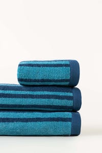 UAE -Denim Stripe Yarn Dyed Towel