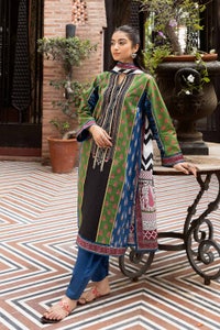 UAE -3PC Printed Lawn Unstitched Suit CL-32588