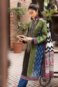 UAE -3PC Printed Lawn Unstitched Suit CL-32588
