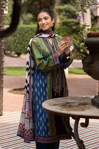 UAE -3PC Printed Lawn Unstitched Suit CL-32588