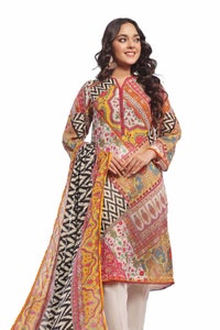UAE -3 Piece Unstitched Printed Lawn Suit CLP-42175