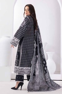 UAE -3PC Unstitched Embroidered Lawn Suit with Jacquard Dupatta MJ-32062