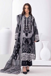 UAE -3PC Unstitched Embroidered Lawn Suit with Jacquard Dupatta MJ-32062