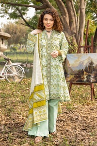 UAE -3PC Printed Lawn Unstitched Suit with Denting Lawn Dupatta DN-32106 B